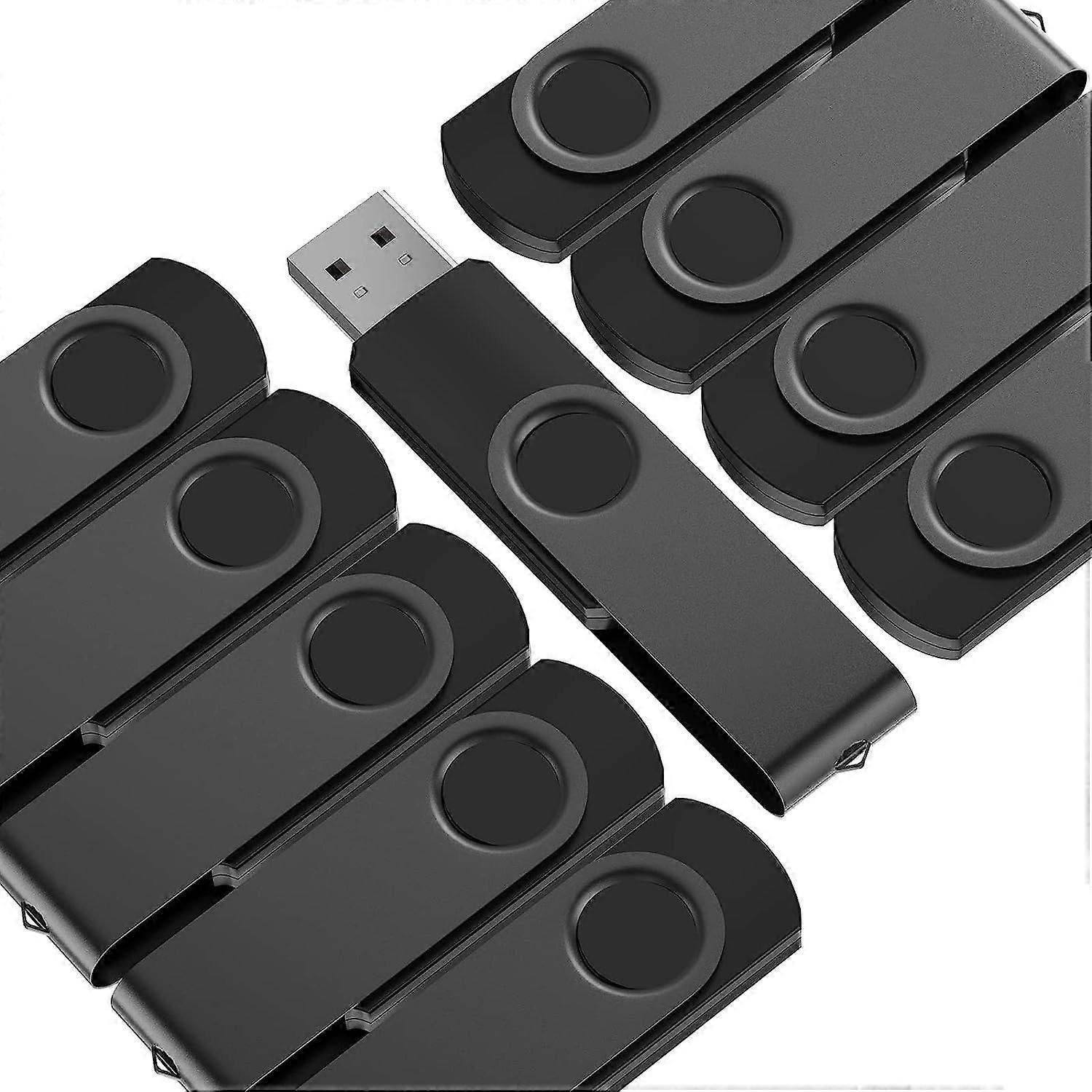 Memory Stick 32 GB 10er-Pack USB-Sticks 2.0 Kepmem 32 GB Flash-Laufwerke Bulk Silver Pendrive Metall Swivel 32 Giga USB-Stick Tragbare U-Disk Datenspeicher 