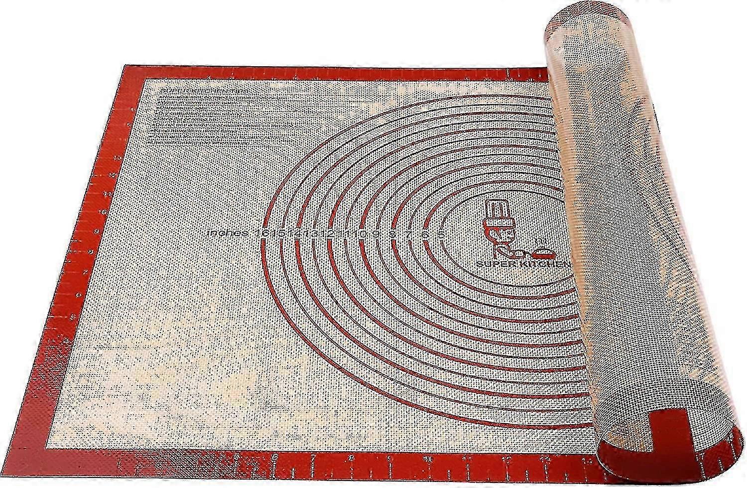 Non-slip Silicone Pastry Mat Extra Large with Measurements 28''By 20'' for Silicone Baking Mat, Counter Mat0 - xinxx