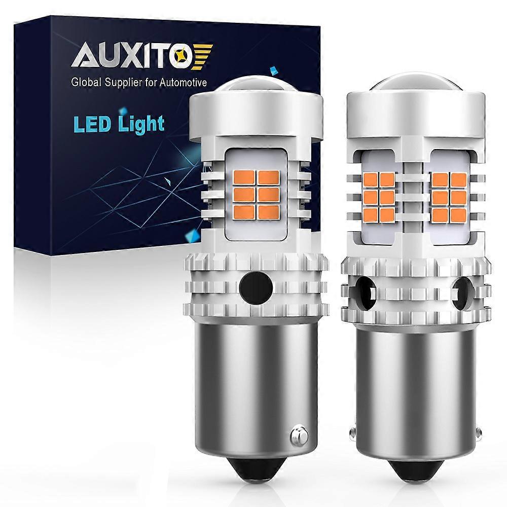 2PCS BA15S BAU15S 7440 W21W LED Bulb Canbus No Hyper Flash Amber Yellow Auto Led Lamp 1156 P21W PY21W LED Turn Signal car light Bulb