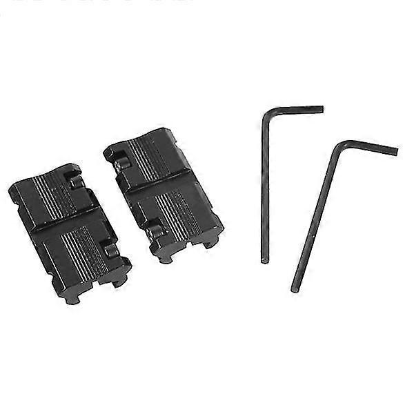 2pcs Tactical Scope Adapter Mount Base 11mm Dovetail 20mm 2pcs