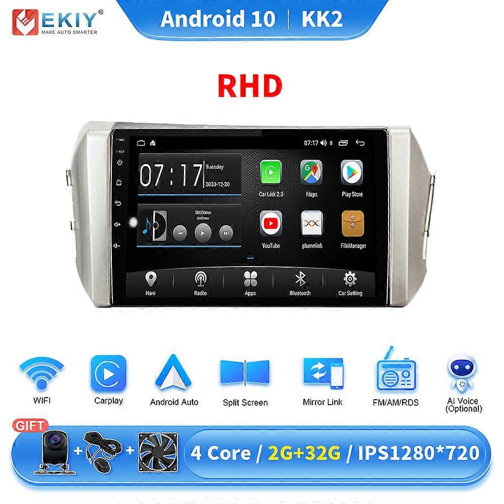 DSP Android 10 bilradio for Toyota Innova 2015 - 2017 AI Voice Multimedia videospiller Automatisk navigasjon GPS Stereo