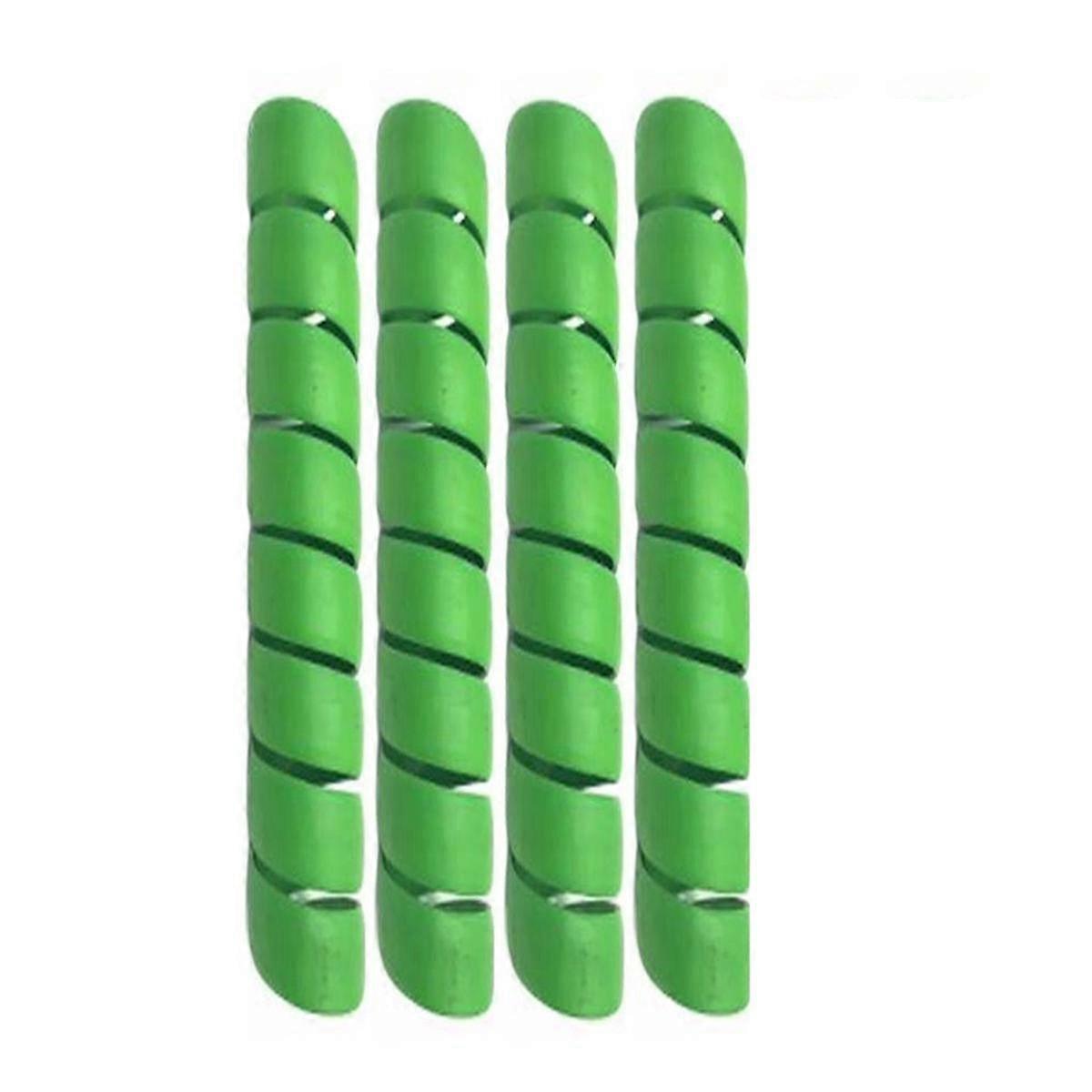 4PCS Tree Trunk Protector Plastic Spirals Tree Guards Trunk Protector Tubes Wraps Protect Plant From Deer Rabbit Cats A