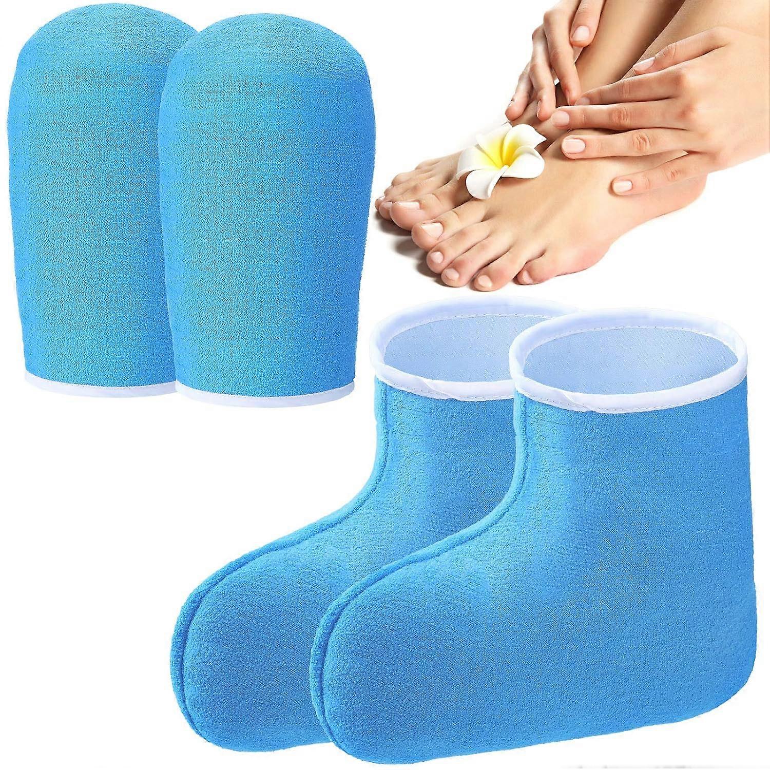 Paraffin Wax Mitts, Paraffin Wax Gloves and Booties, Paraffin Heated Hand SPA Mittens for Women, Gloves for Hot Wax Paraffin Thermal Treat-Ment SPA