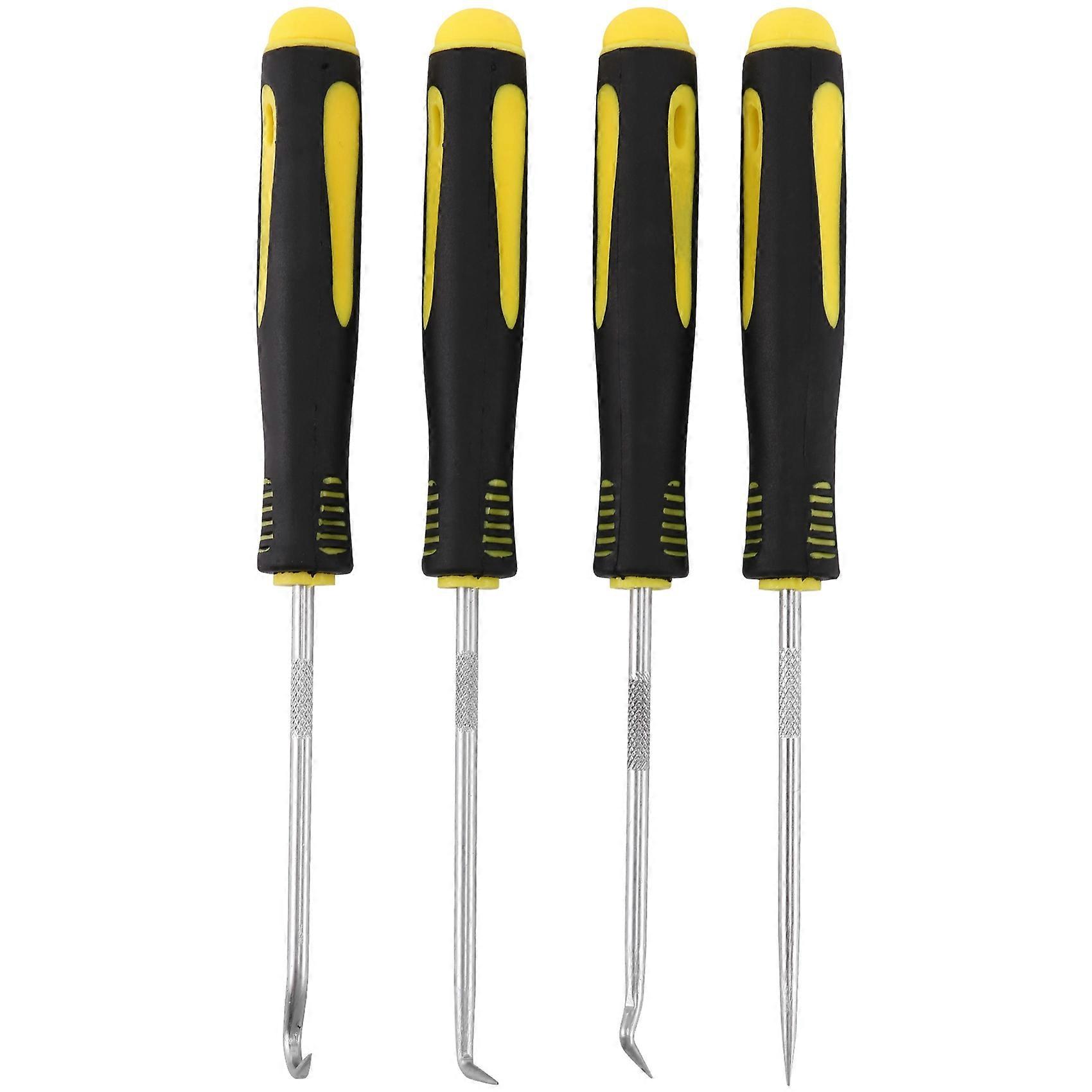 4 PCS Scraper Hook Tool Set Oil Seal Puller Rubber O-Ring Hook Seal Screwdriver Hand DIY Tools Remover Tools