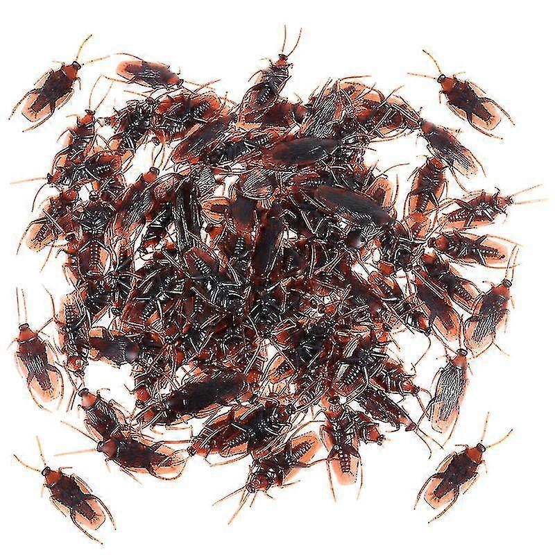 100pcs Fake Roaches For Decor