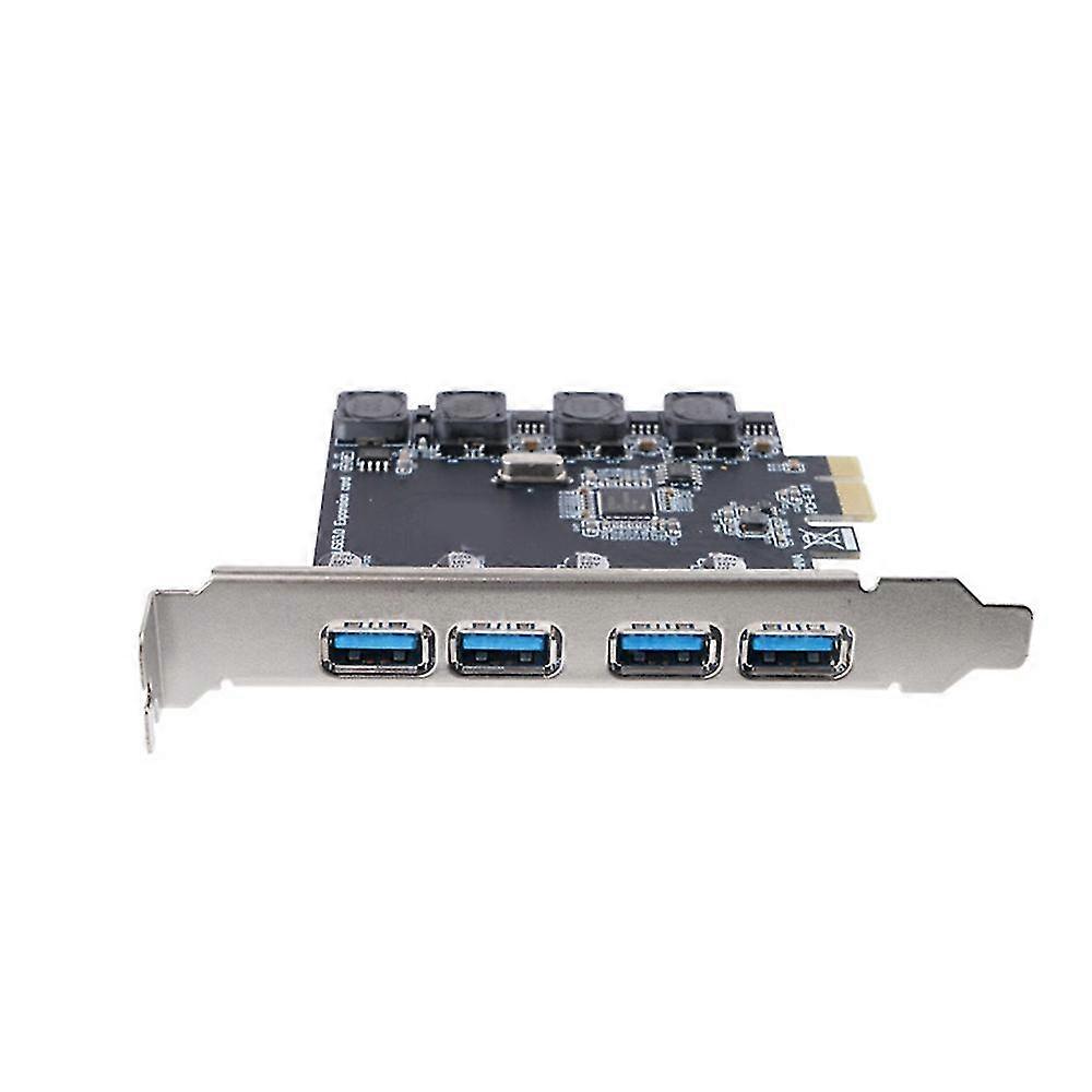 Pnu-4u Pci-e To Usb3.0 Desktop Expansion Card Transfer 4-port