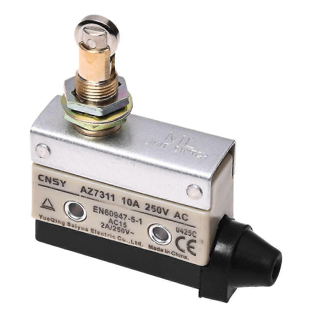 Tz-7311 Parallel Roller Plunger Actuator Momentary Micro Switch Gray+black