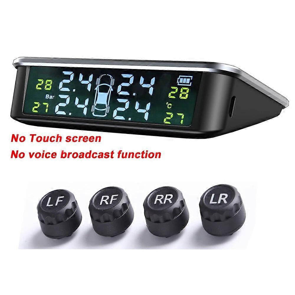 Sikeo Tire Pressure Monitor System Lite Smart Car TPMS Solar Power  Control Auto Security Alarm Systems Tyre Pressure Warning