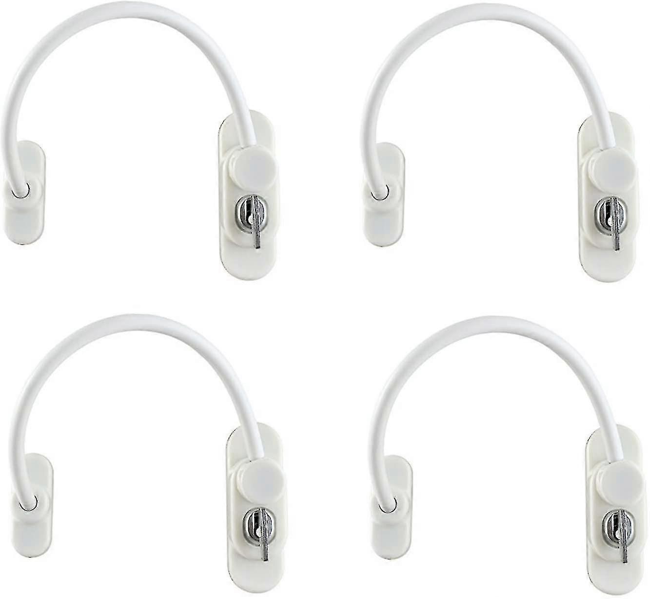 4 Pcs Window Door Restrictor Child Safety Lock