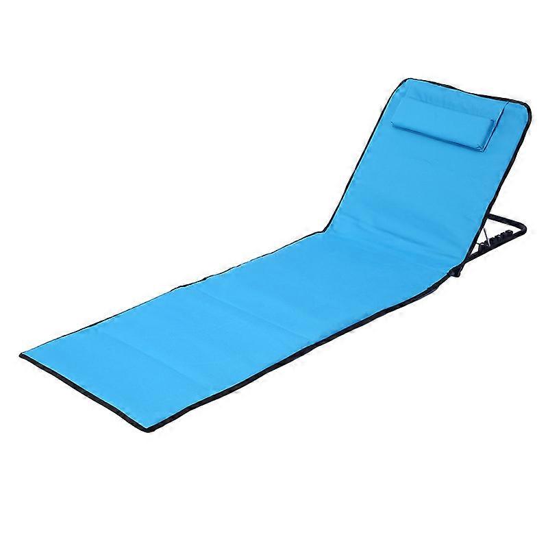 Living Beach Chair with Infinitely Adjustable Backrest - Comfort Foam Filled Beach Mats are Ultralight and Space Saving, Foldable