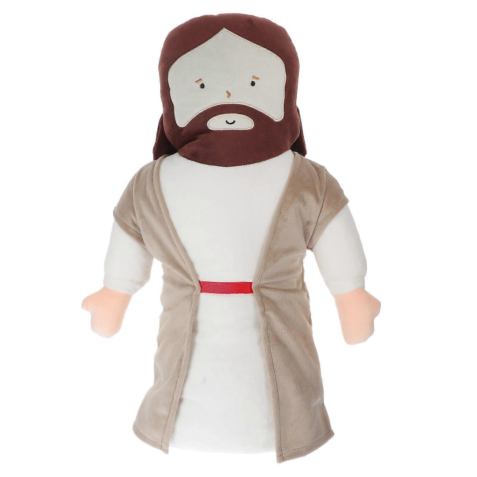 1Pc Cushion Jesus Pattern Cushion Plush Toy Plush Cushion Toy Adorable Cushion
