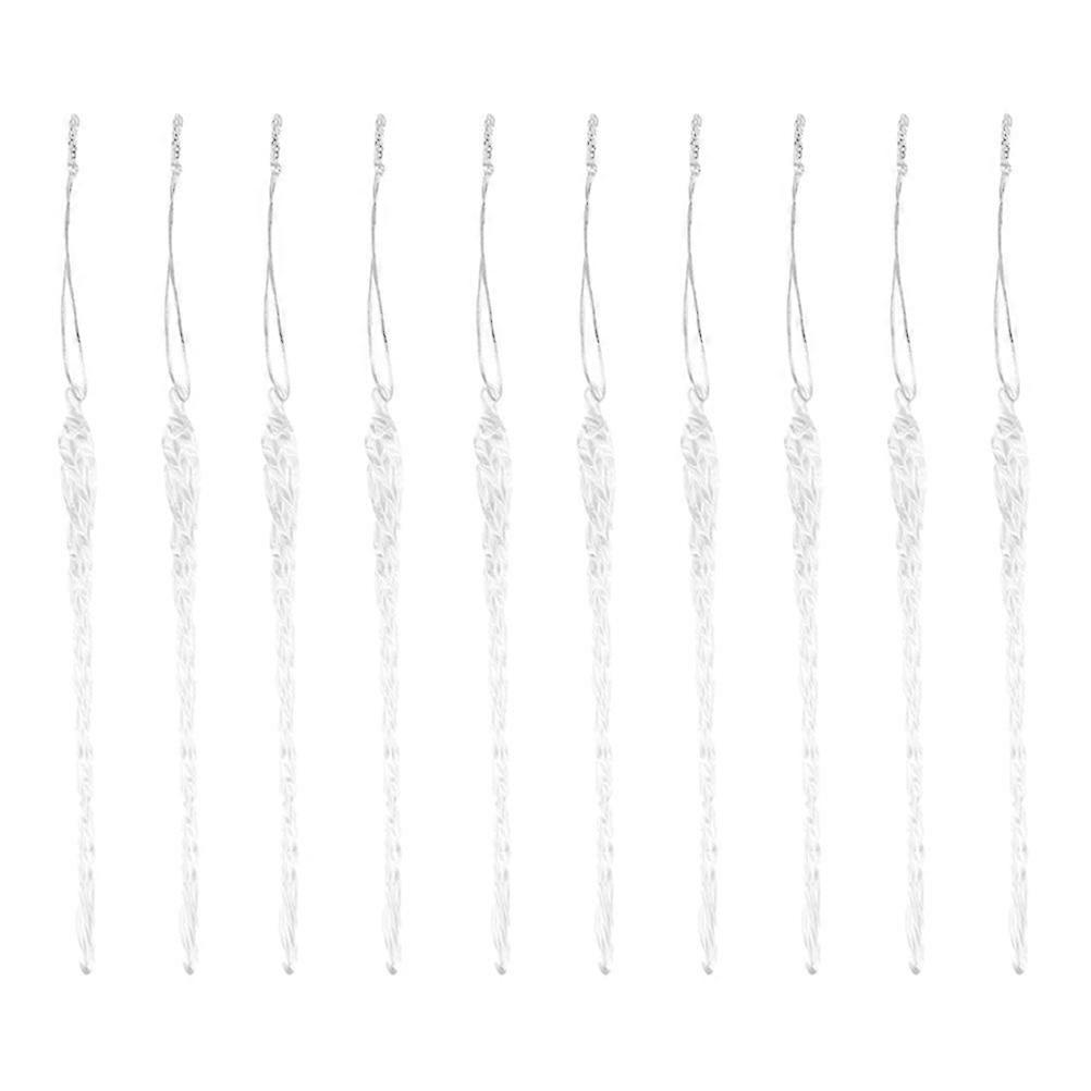 36pcs Simulation Icicle Pendants Christmas Tree Adornment Icicle Ornament