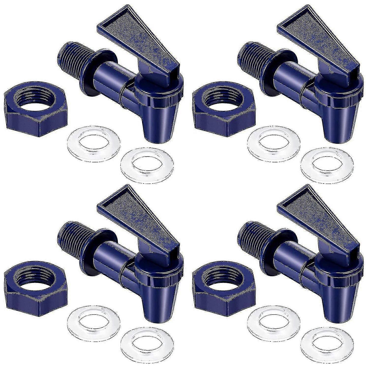 4 Pcs Cooler Faucet Water Bottle Jug, Dispenser Tap Set, Reusable A