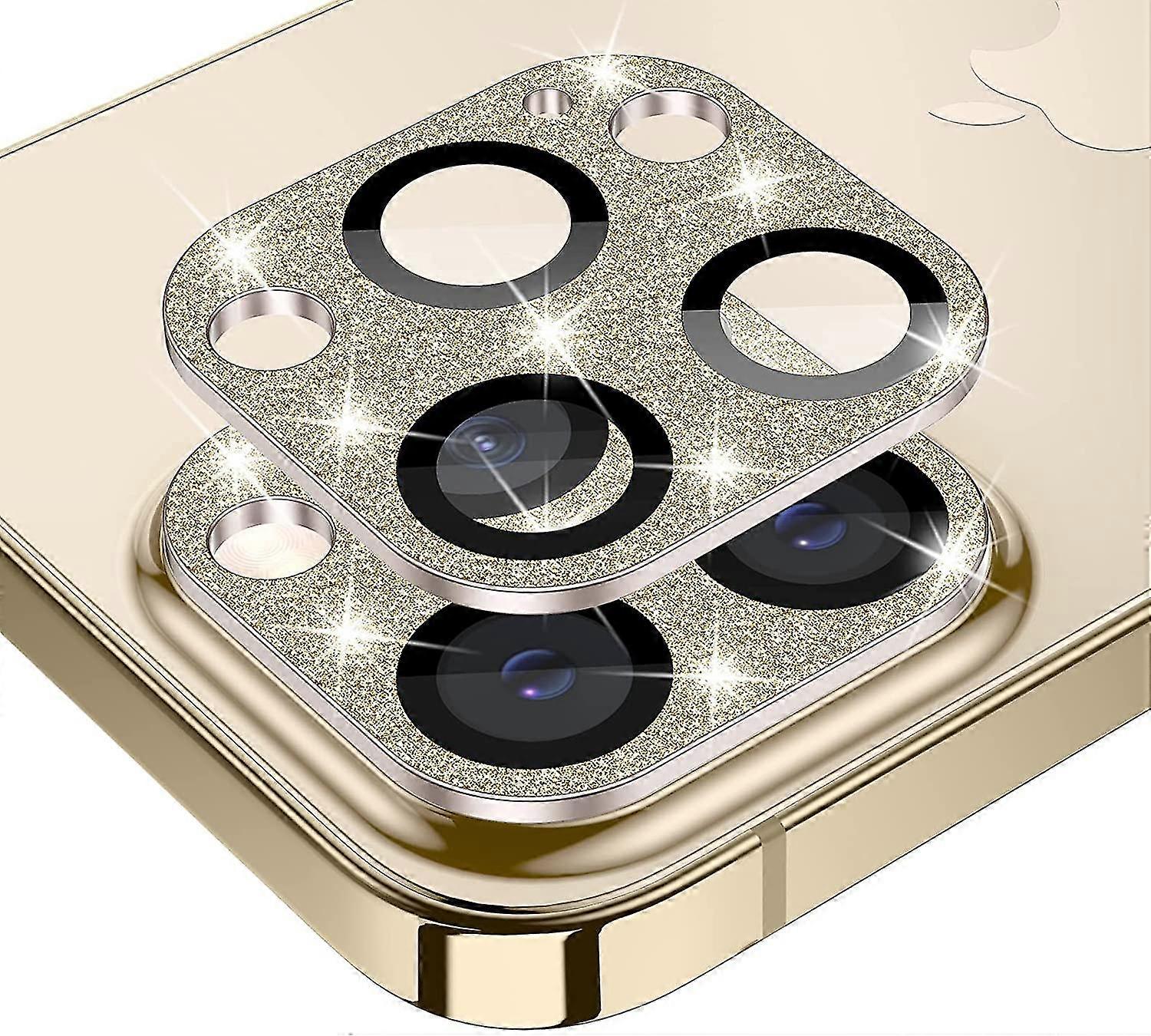 Iphone 13 Pro - Iphone 13 Pro Max Camera Lens Protector-Goud Glitter