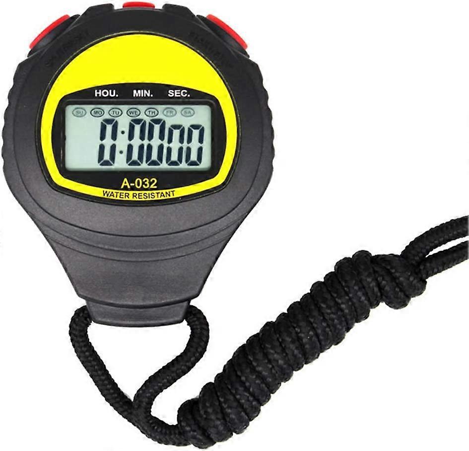 Large Screen Electronic Stopwatch Professional Running Timer Sports Referee Coach Chronograph