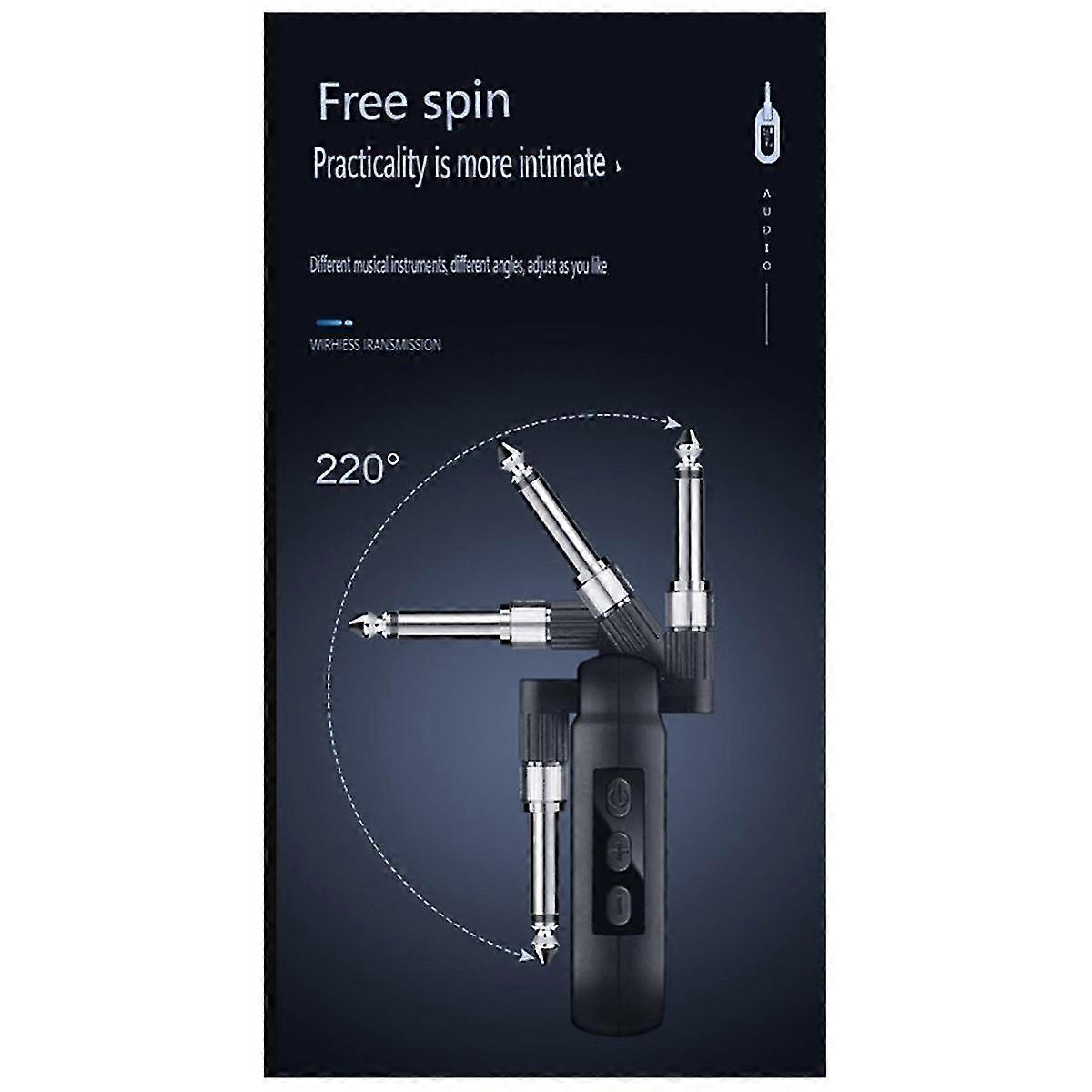 Elgitarr Elektrisk Blåsrör Uhf Trådlös Sändare Mottagare Trumset Piano Instrument För Elgitarr Bas