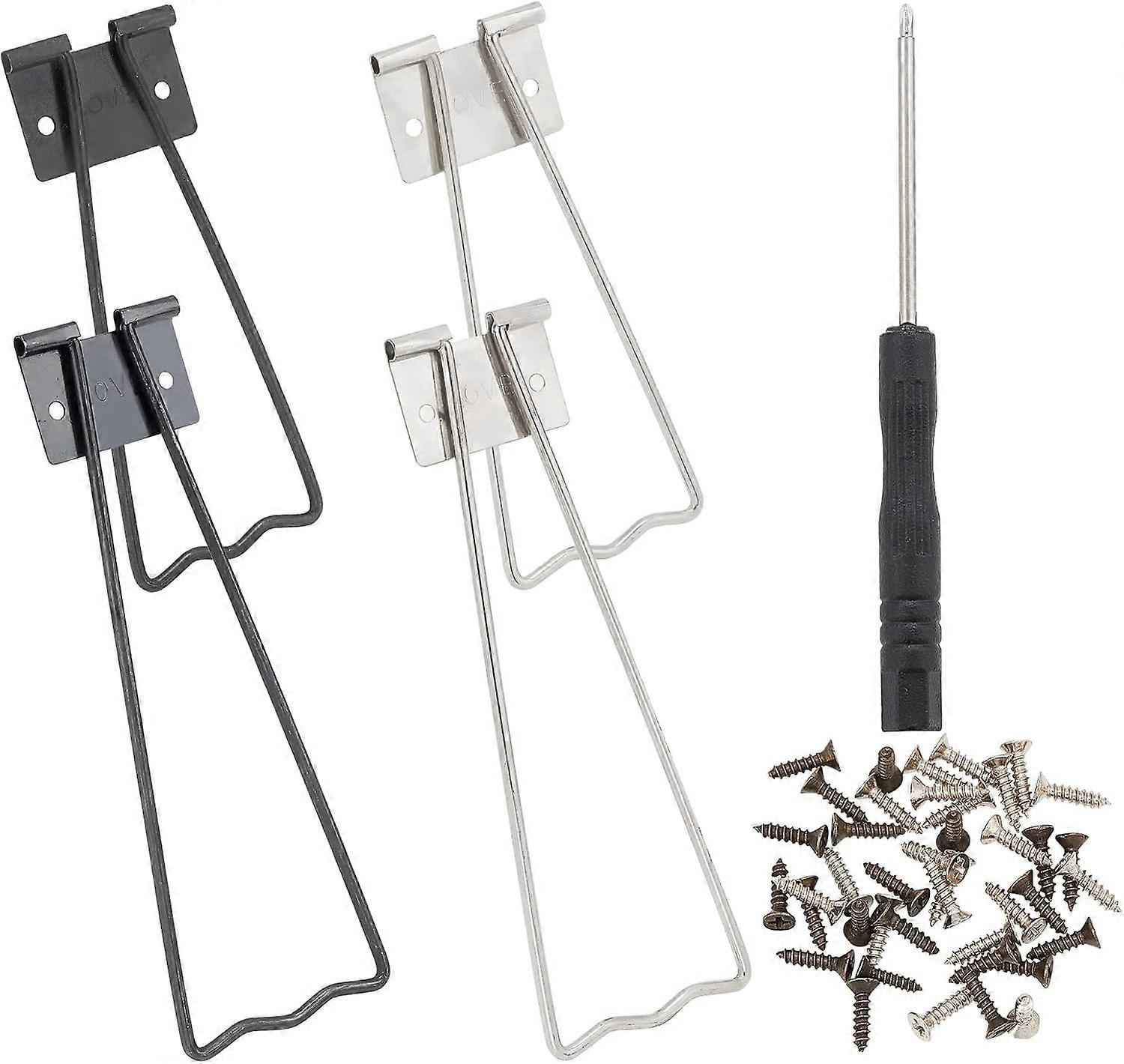 2 Colors 8PCS Black Easel Back Picture Frame Photo Stand Iron Picture Holder Cardboard Display with 40PCS Screws and Screwdriver for Photos Pictures F