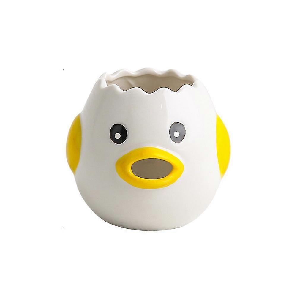 Kitchen Tool Ceramic Egg White Yolk Separator Tool Cartoon Chicken Baking Cooking Sieve-MXBC