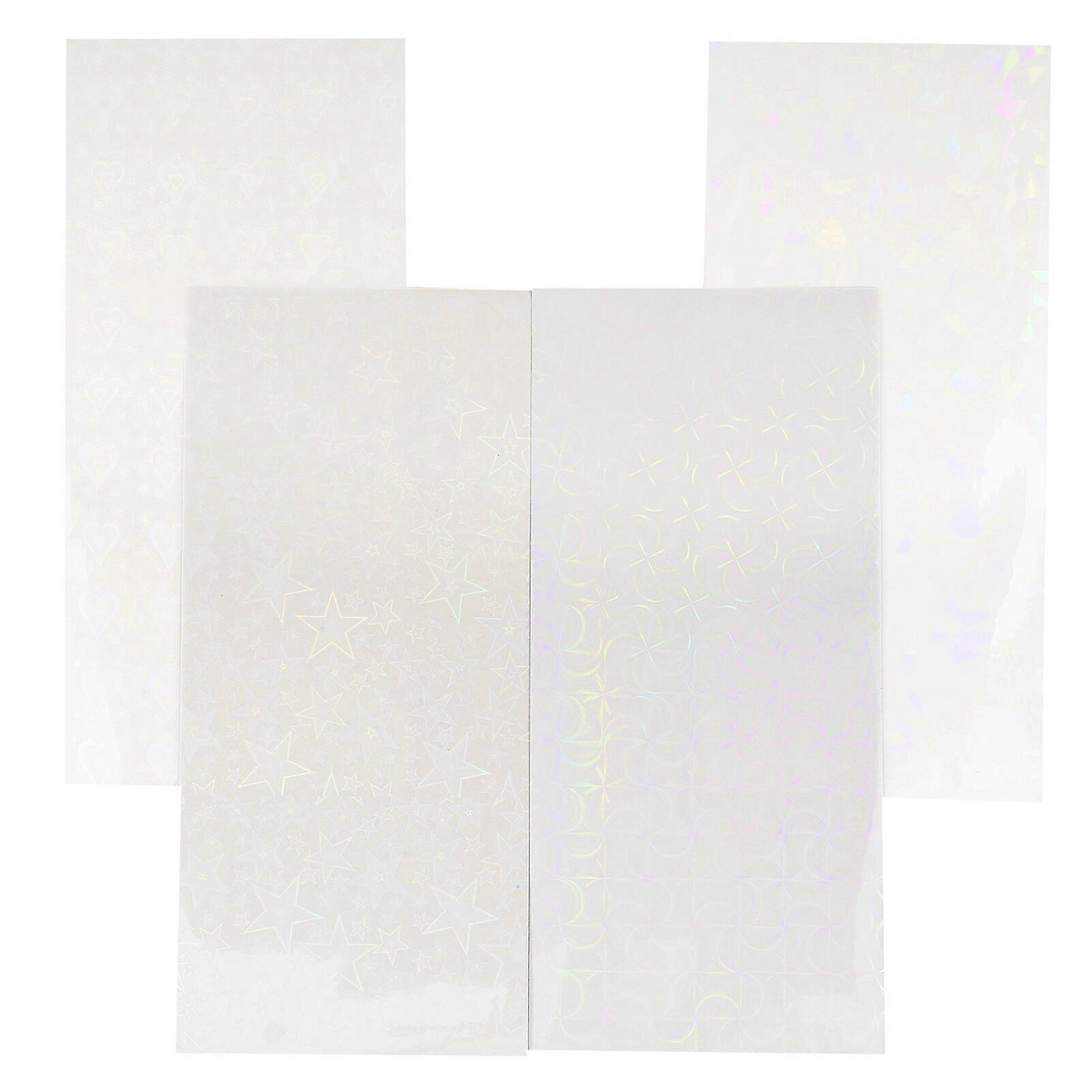 20 Sheets Reflective Stickers Waterproof Colorful Reflective Stickers Scrapbooking Material