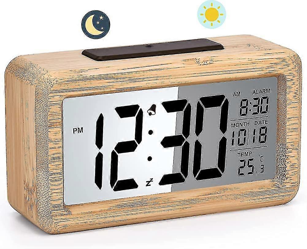 Digitaler Wecker Holz LED Digitaler Wecker, Digitaler Wecker