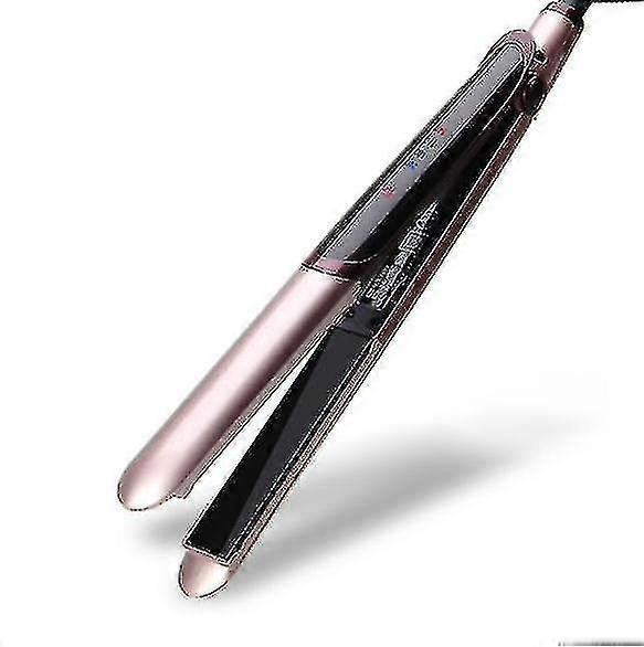 Hair Straightener, Lcd Temperature Display, Quick Heating (gold)