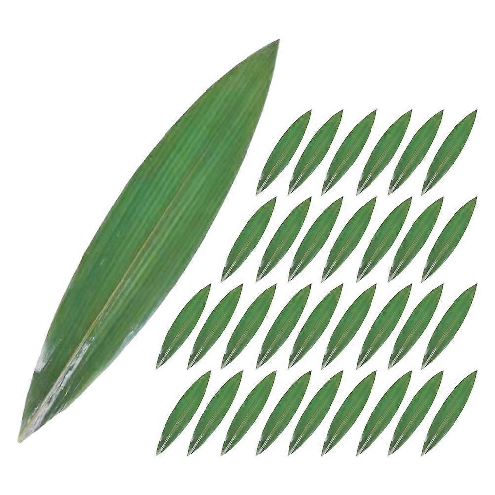 100stk bambusblader for oppvask Sushi dekorative blader Sashimi serverer bambusblader