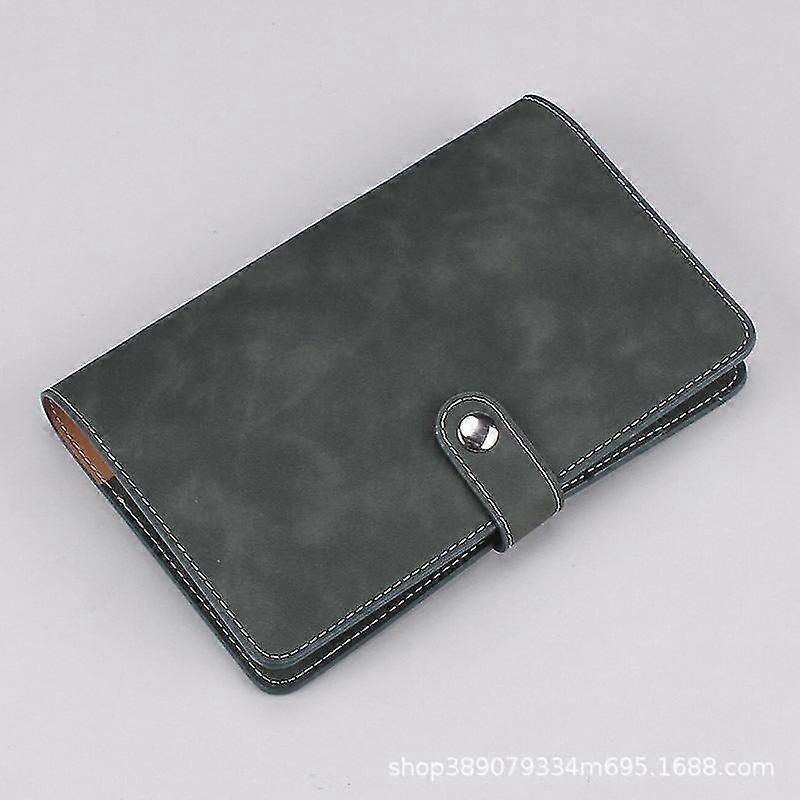 ノートブック用レザーカバーバインダーポケット