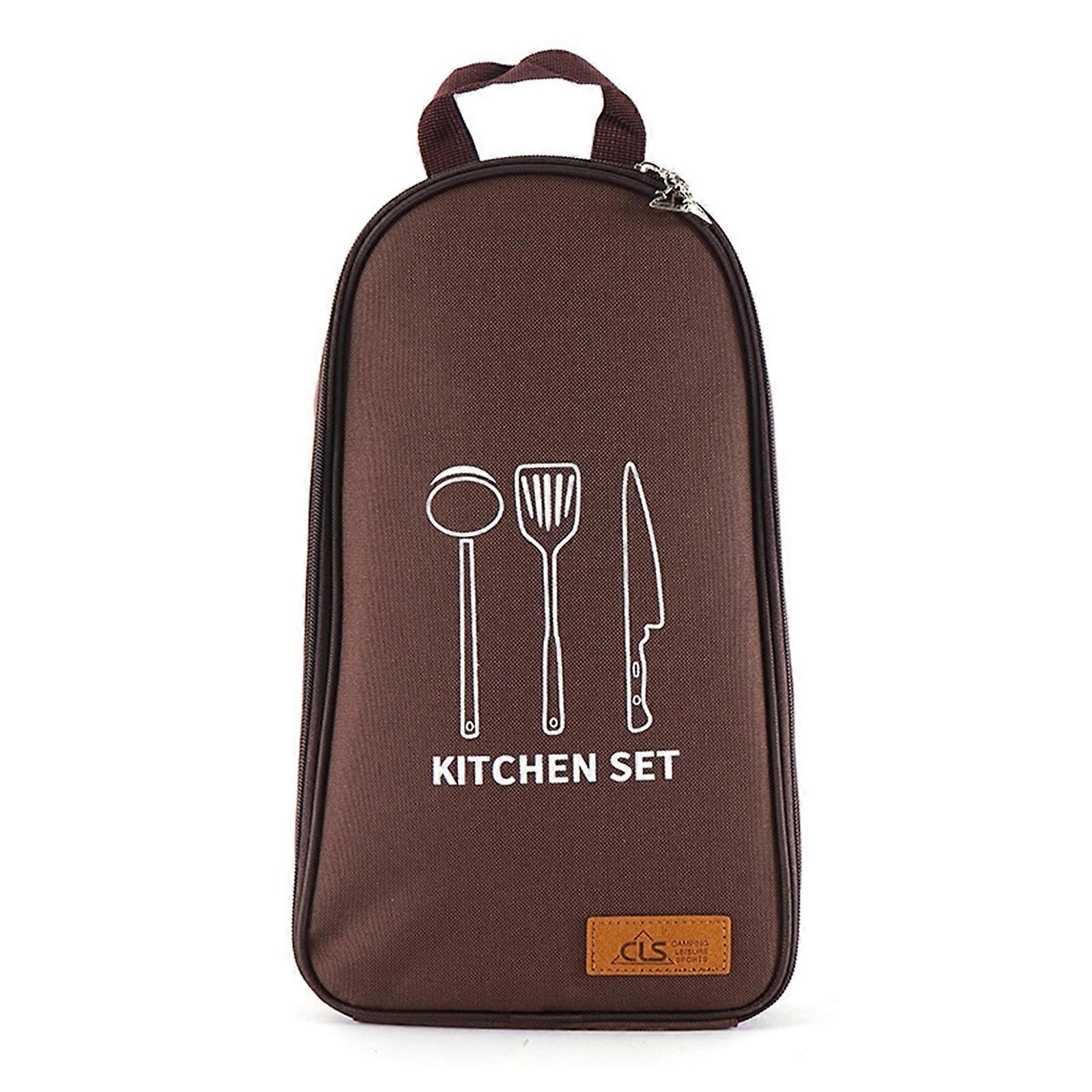 ΝΕΟ Άφιξη Κάμπινγκ Κουζίνα Μαχαιροπίρουνα Τσάντα αποθήκευσης Κατασκήνωση Πικνίκ BBQ Θήκη μαγειρικών σκευών ταξιδιού Αδιάβροχη τσάντα