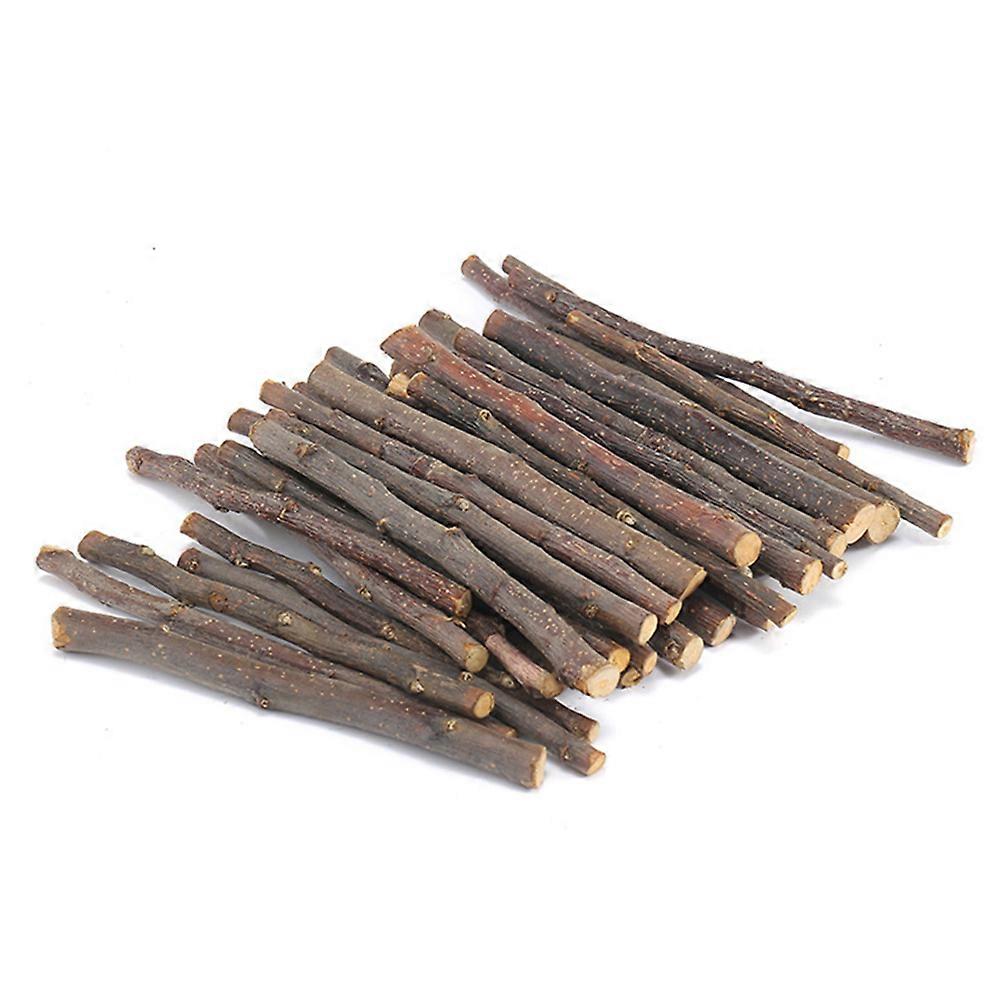 QingHai 20/40/60Pcs Hamster Chew Sticks Eco-friendly Bite-Resistant Apple Tree Rabbit Chew Toys Pet Teeth Grinding Stick for Home