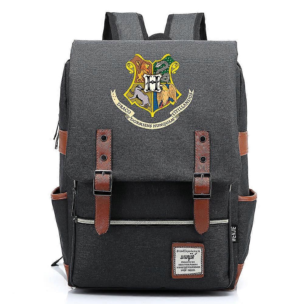 Magic School Wizards USB-laddning skolväska Hogwartes Fyra hus ryggsäck för studenter Resa Bärbar dator Väskor Hög kvalitet