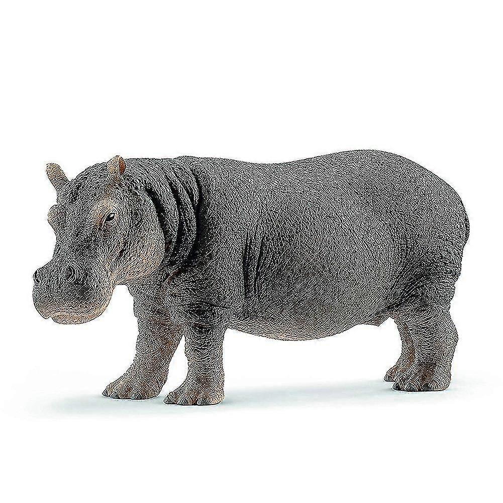 Simulation Forest Wild Hippopotamus Plastic Animals Mini Figure Model Toys For Children
