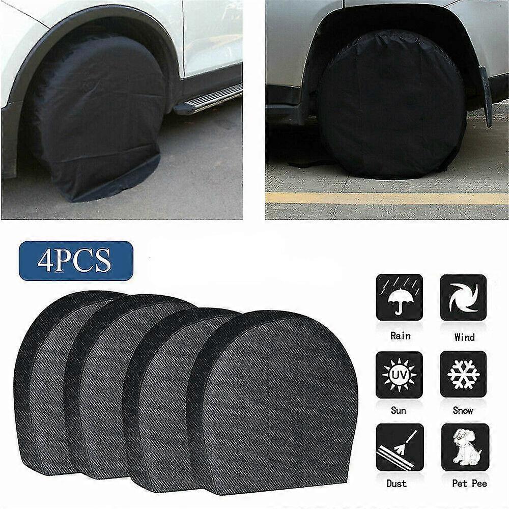 4 Pack impermeabil scratch anvelope acoperă de rezervă anvelope roata Rv Remorcă Camper anticorozive anvelope protector