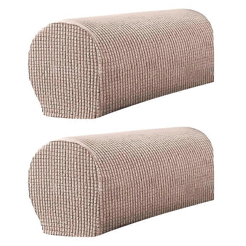 2Pcs Sofa Arm Protector Anti-Slip High Elastic Polyester Simple to Install Armrest Covers Household Supplies JIKAIX