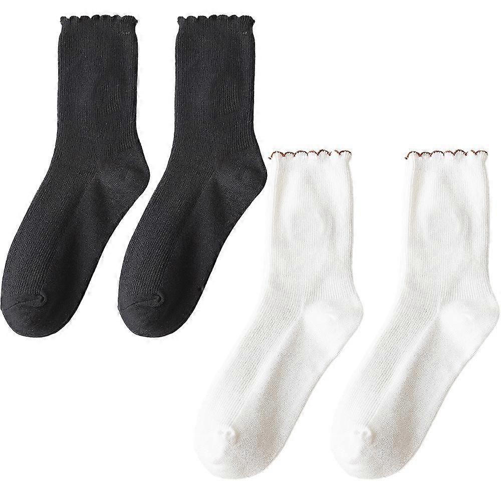 Floral embroidered toe joint soft round socks