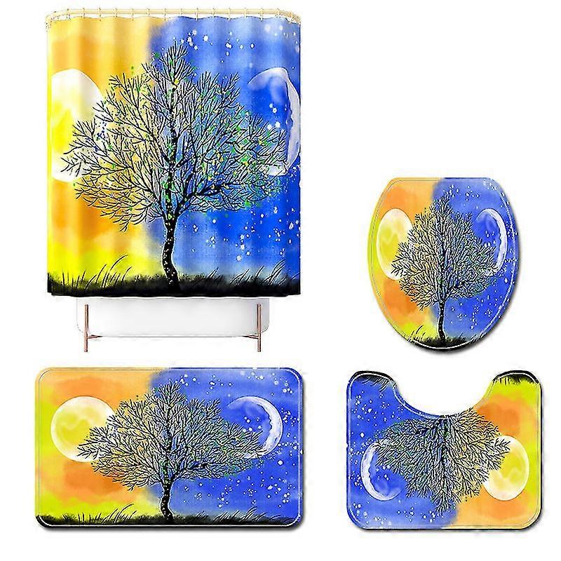 Mng Tree Of Life Printed Toilet Floor Mat