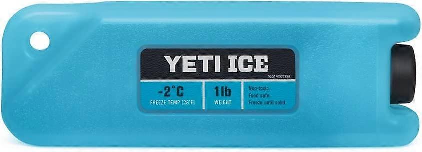 YETI ICE Refreezable Reusable Cooler Ice Pack  1 LB (Blue)