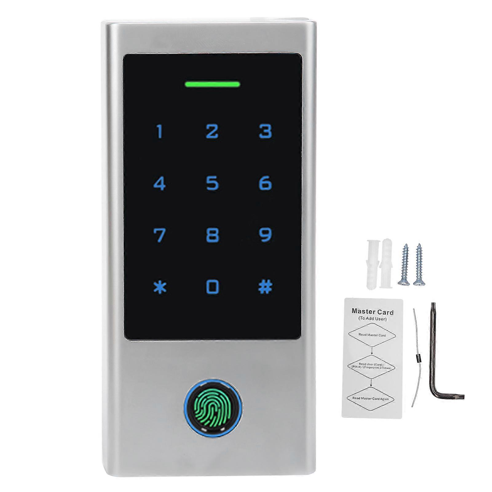 125KHz RFID Access Control Machine WG26?44 Backlit Keyboard ID Card Fingerprint Password for TUYA Bluetooth