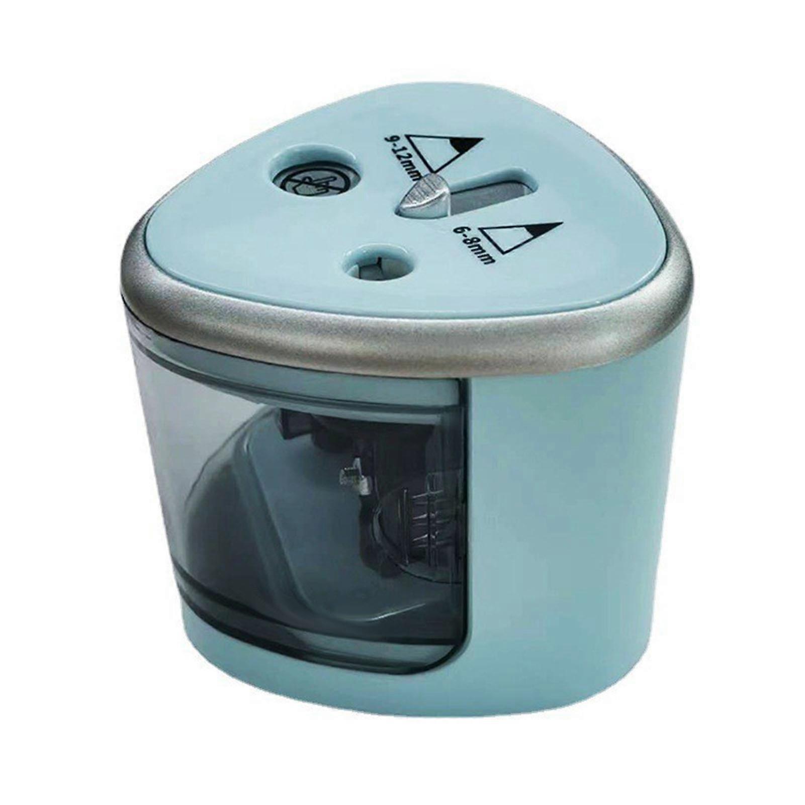 Electric Pencil Sharpener Double Holes Automatic Pencil Sharpener for Students Classroom School