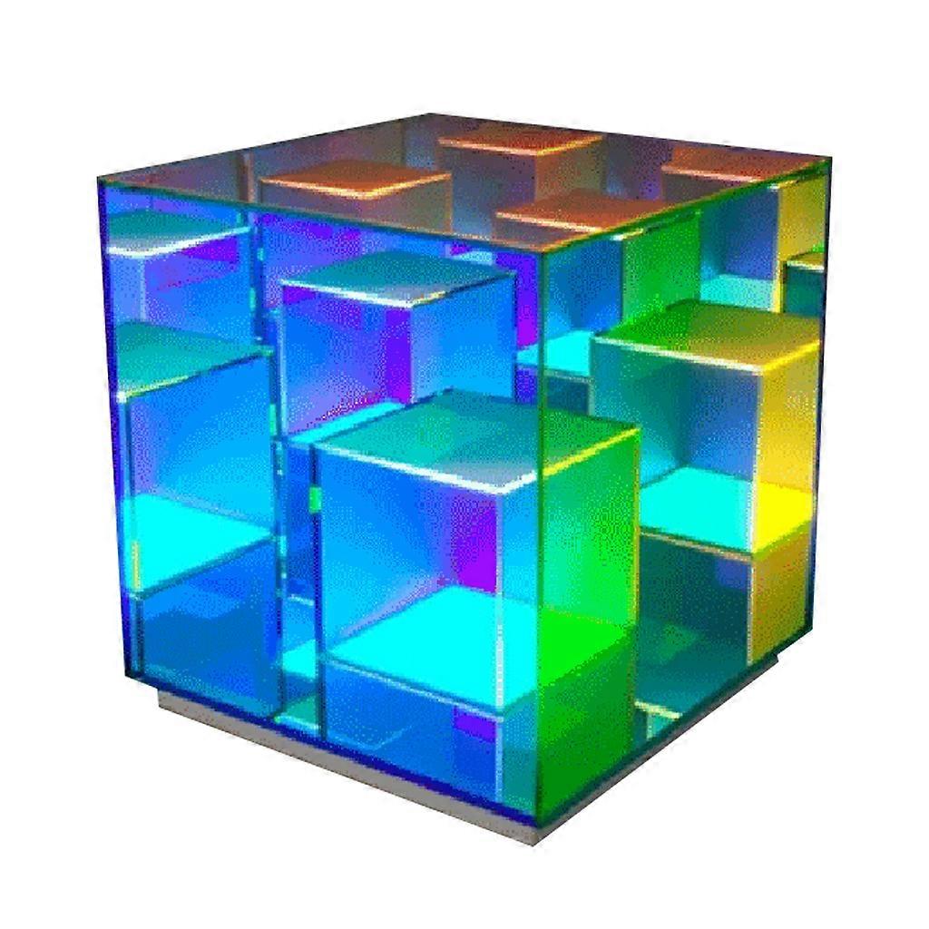 LED Mood Light 3D Cube Lamp Decorative Lighting with Warm Color Lights for Kids