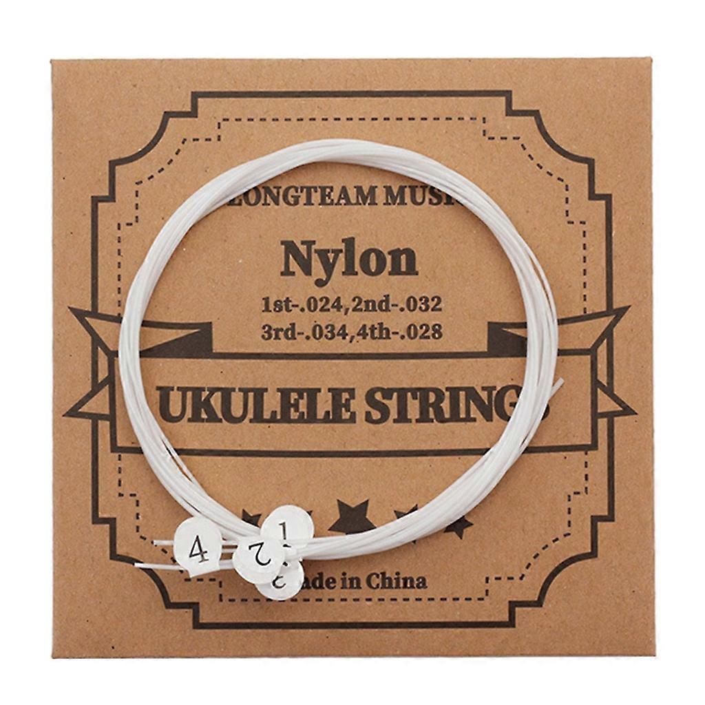 4Ukulele Guitar Strings Set Nylon Strings for 21/23/26 Inch Ukulele Universal