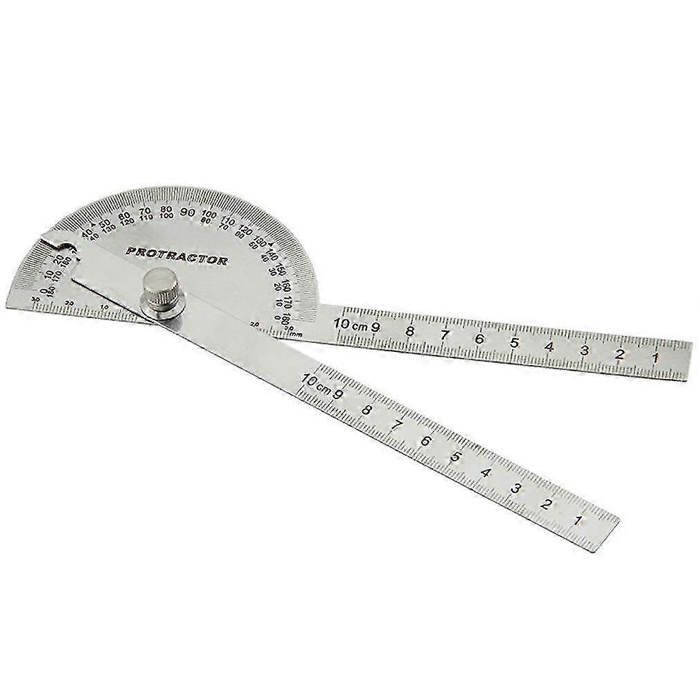 300mm Multifunctional Angle Protractor Angle Finder Ruler Two Arm Stainless Steel Protractor Woodworking Ruler Angle Measure Tool with 0-180 Degrees