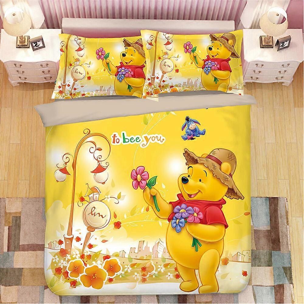 v3348 Lakens Winnie The Pooh Doona Dekbedovertrek Set Lakens IU3348