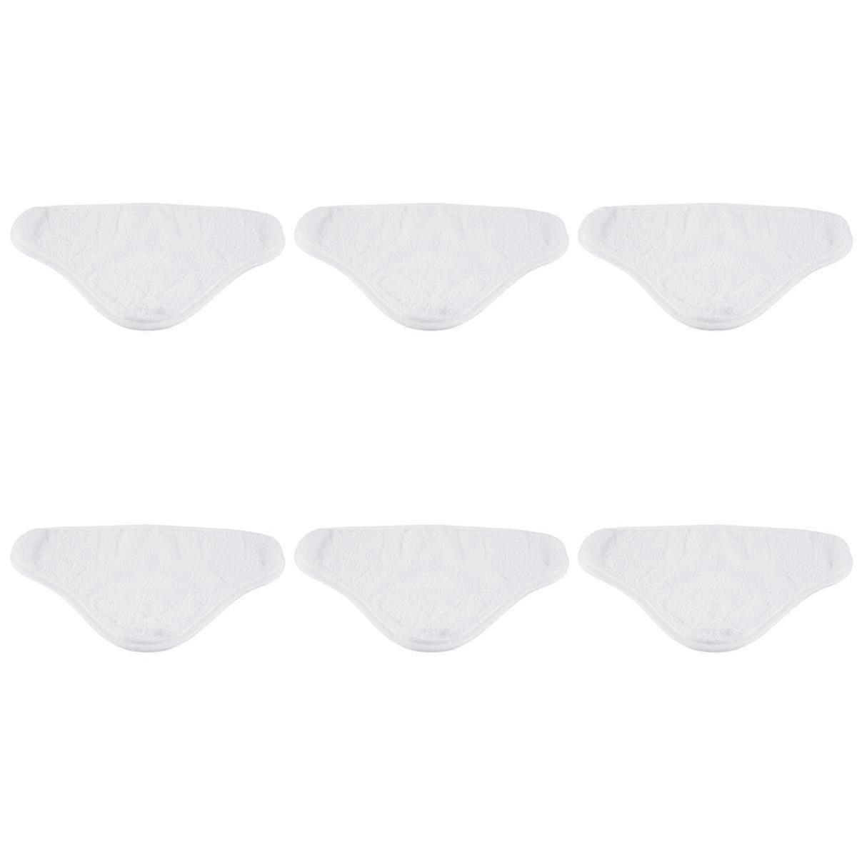 6pcs Replacement Pads Compatible For Steam Mop Cleaner Floor Washable Microfibre Pads