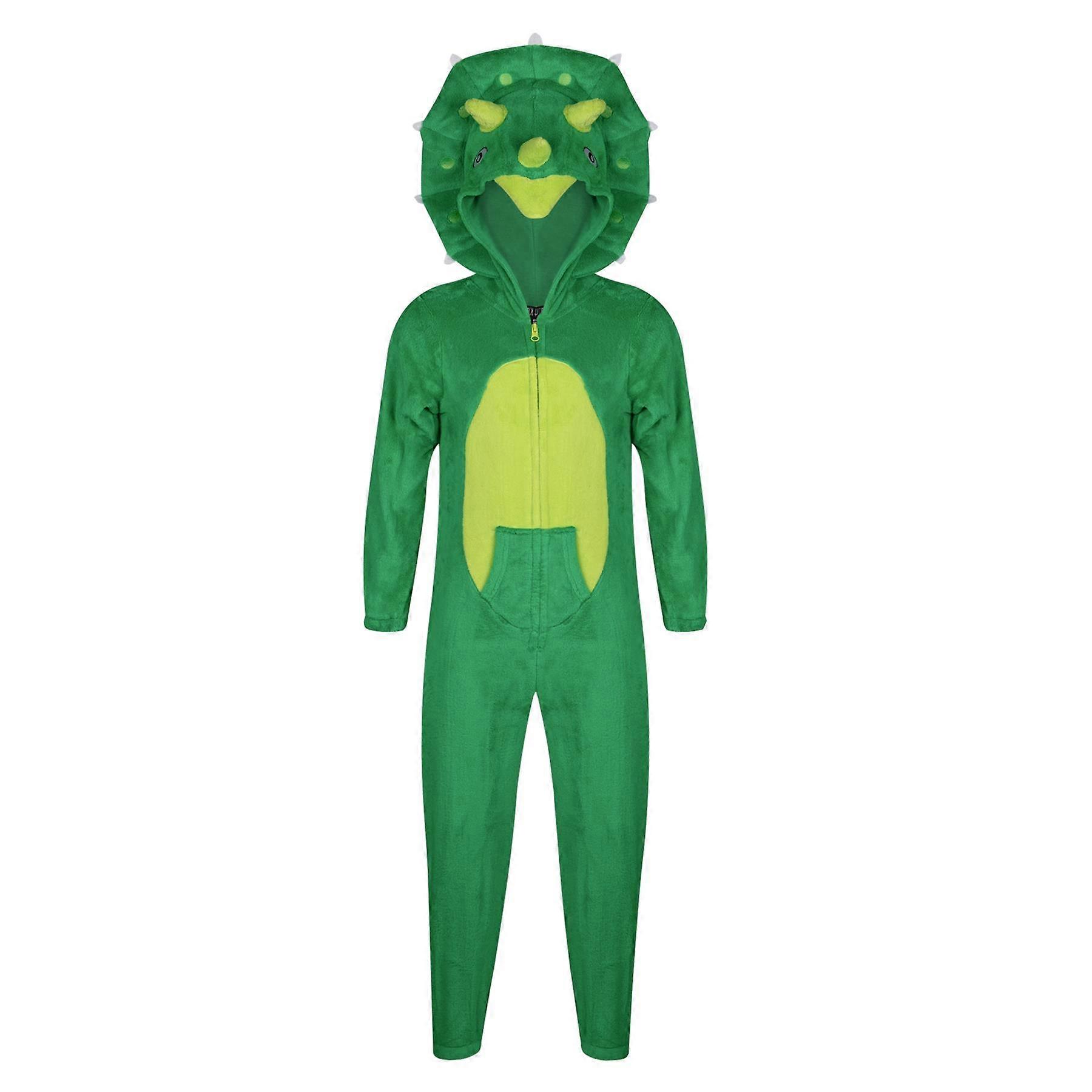 أطفال للجنسين ديناصور Onesie الوجه بذلات لعب بدلة قطعة واحدة loungesuit