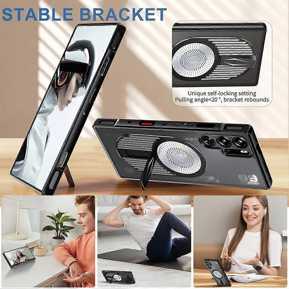 Support Magnetic Absorption Heat Dissipation Collision Avoidance Phone Case