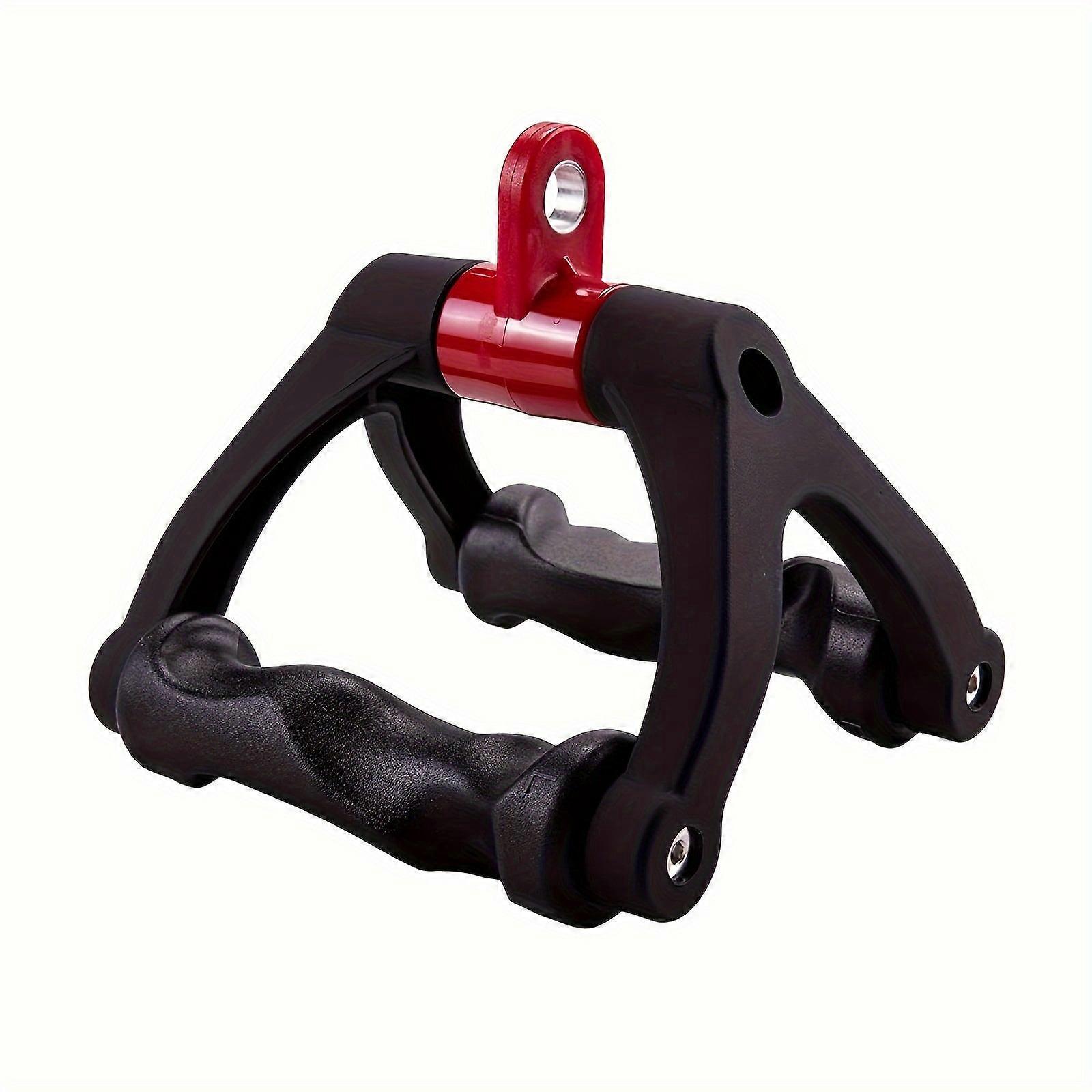 Nnetm Ergonomic Triangle V-shaped Grip Handle - Non-slip Tpe Resistance Band Attachment(red)