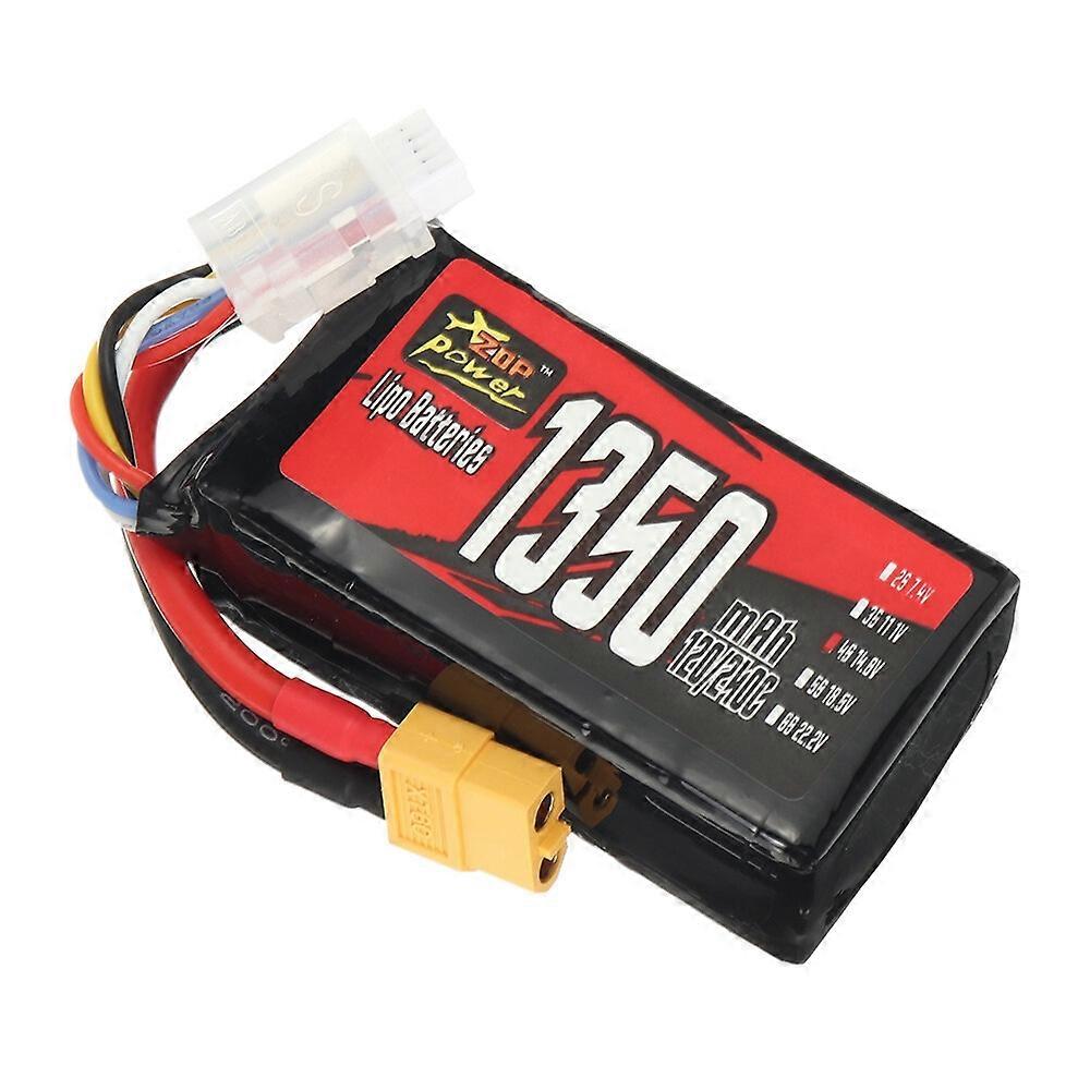 ZOP Power 14.8V 1350mAh 120/240C 4S 19.98Wh LiPo Battery XT60 Plug for RC Drone Helicopter Quadcopte