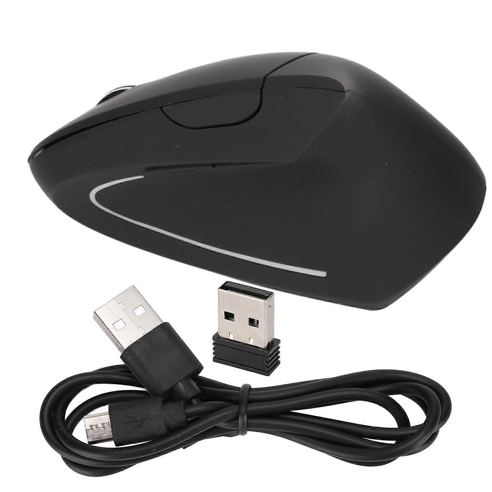 Wireless Mouse 2.4GHz Wireless Vertical Mice Ergonomic USB Rechargeable Computer Supplies