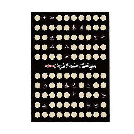 Couple Scratch-off Ticket 100 Dates Scratch-Off Poster Memorable Exciting Date Scratch-off Card Valentine Day Gift