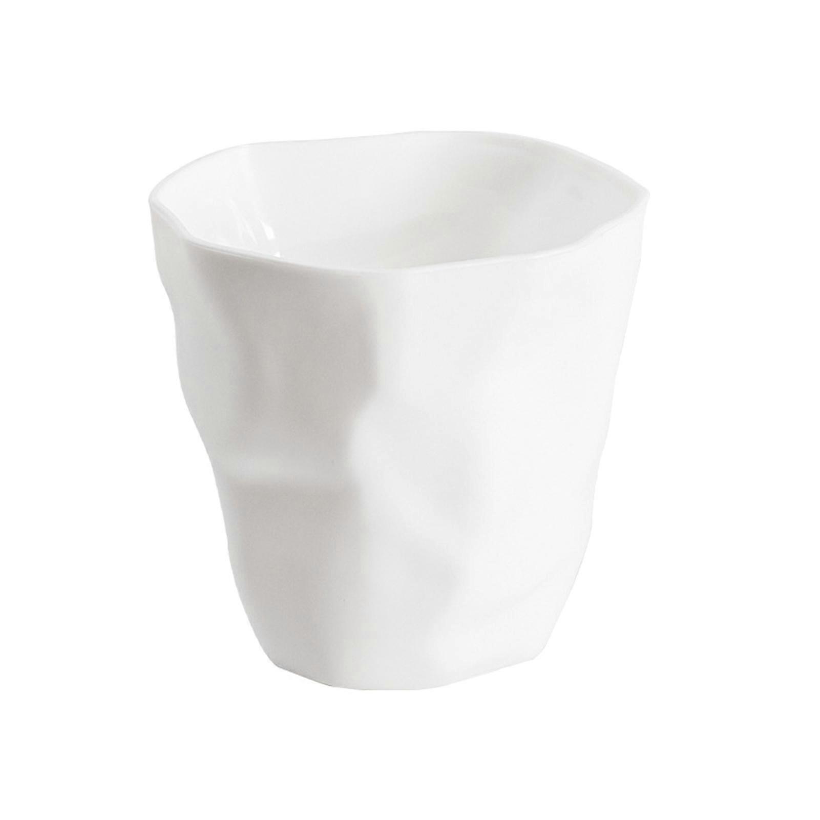 化粧ブラシホルダー大口不規則なプリーツ表面化粧ブラシ収納オーガナイザーバスルームの寝室、白